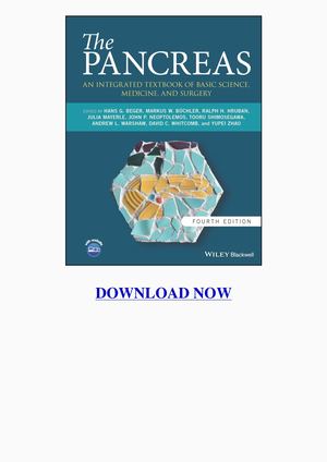 The Pancreas An Integrated Textbook Of Basic Science Medicine And Surgery