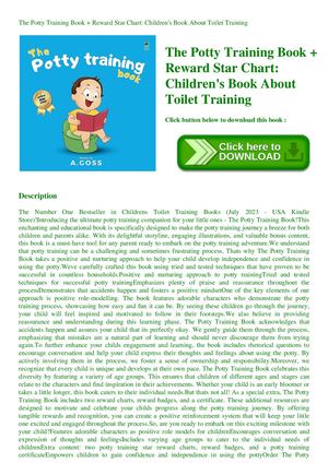 The Potty Training Book + Reward Star Chart Children's Book About Toilet Training