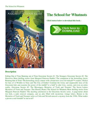 The School For Whatnots