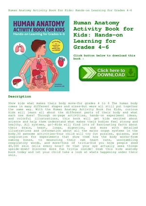 Calaméo - Human Anatomy Activity Book For Kids Hands On Learning For ...