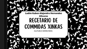 Recetario De Commidas Xinkas