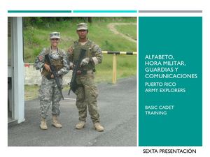 Alfabeto Hora Militar Y Comunicaciones Sexta Presentación Jul Sept 2023