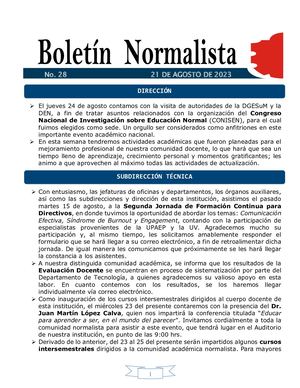 Boletín No 28