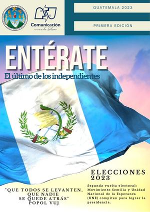 Revista Entérate, Primera Edición