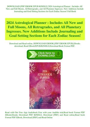 2024 Astrological Planner Includes All New And Full Moons All Retrogrades And All Planetary Ingresses New Additions Include Journaling And Goal Setting Sections For Each Zodiac Season!