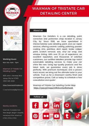 Waxman Of Tristate Car Detailing Center Pdf