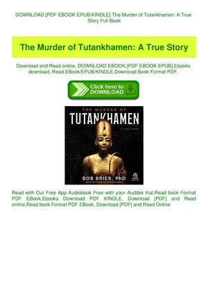 The Murder Of Tutankhamen A True Story