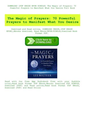 The Magic Of Prayers 70 Powerful Prayers To Manifest What You Desire