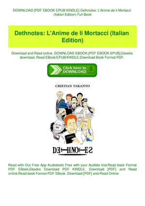 Dethnotes L'anime De Li Mortacci (Italian Edition)