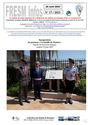 Fresm Infos n°17 du 20 Août 2023