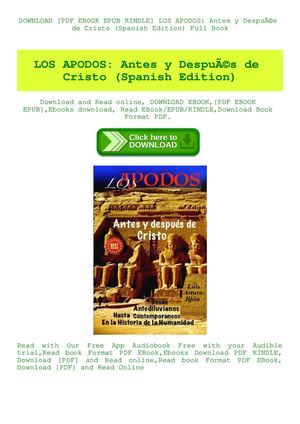 Los Apodos Antes Y Despuãƒâ©s De Cristo (Spanish Edition)