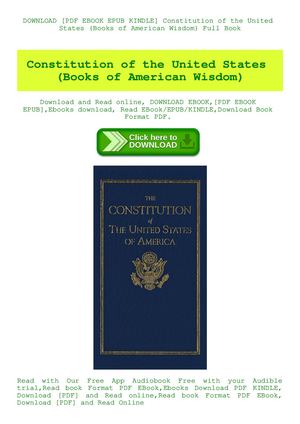 Constitution Of The United States (Books Of American Wisdom)