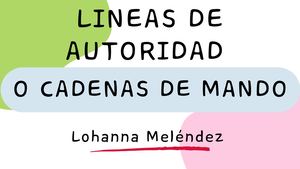 Lineas De Autoridad