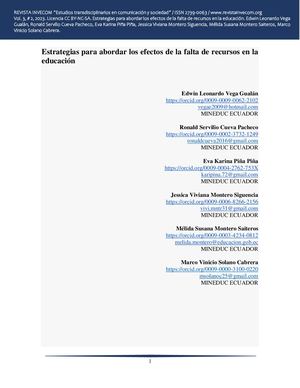 Calaméo - Estrategias para abordar los efectos de la falta de recursos ...