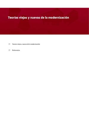 3 Teorías Nuevas Y Viejas De La Modernización