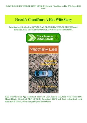 Hotwife Chauffeur A Hot Wife Story