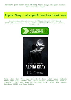 Alpha Gray Six Pack Series Book One