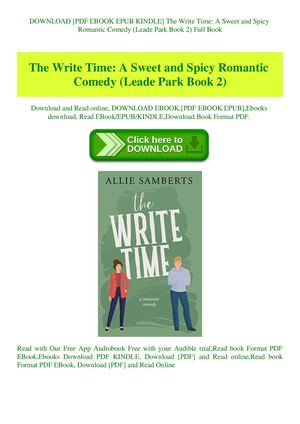 Calaméo - The Write Time A Sweet And Spicy Romantic Comedy (Leade Park ...