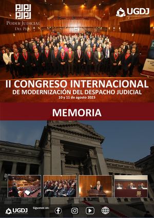 II Congreso Internacional de Modernización del Despacho Judicial