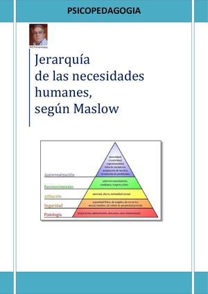Jerarquía De Las Necesidades Humanas