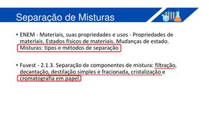 Separação De Misturas Live Revisão