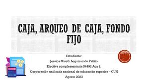 Caja, Arqueo De Caja, Fondo Fijo Aca 1