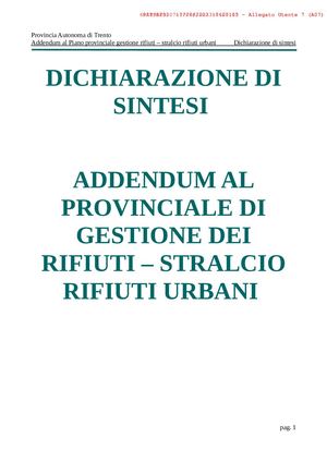 4_Dichiarazione Di Sintesi Addendum V2