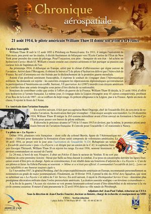 21 août 1914 William Thaw