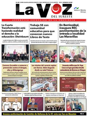 La Voz del Sureste 23 08 2023