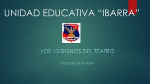 Los Signos Del Teatro