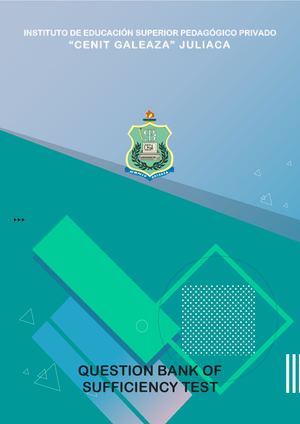 Banco De Preguntas De Examen De Suficiencia