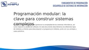 S45 Criterios De Descomposición Modular