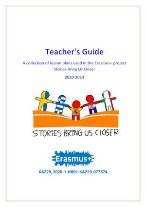 Teacher' Guide Erasmus+ Stories Bring Us Closer