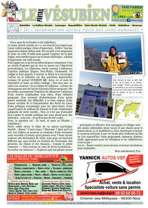 SEPTEMBRE 2023 - LE portail VESUBIEN n°105. Journal gratuit de la Vésubie & Valdeblore - 06450 - Alpes Maritimes