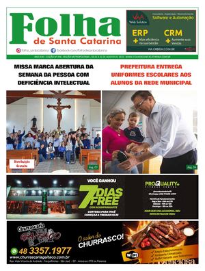 Folha De Santa Catarina Agosto