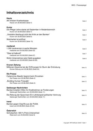 Pressespiegel 20230825