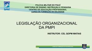 03 Legislação Organizacional Aulas 1 Ce Estatuto