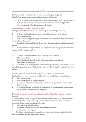 Notación Científica