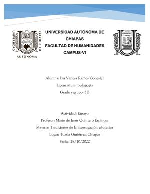 Ensayo Comunidad Menonita