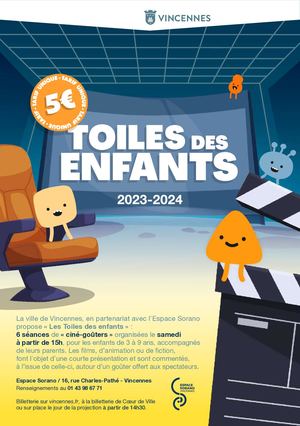 Ciné-goûters Les Toiles des enfants 2023-2024