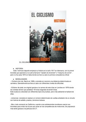 Historia Del Ciclismo 1