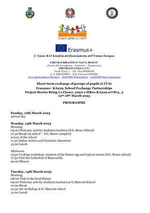 Official Programme, LTTA Italy