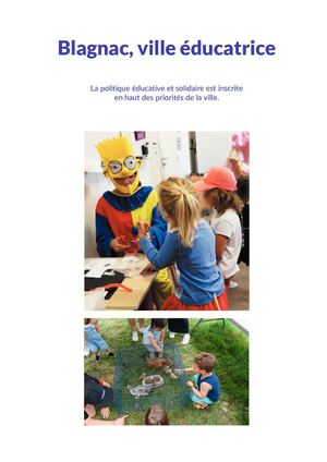 Dossier Blagnac Ville éDucatrice