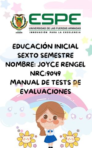 Manual De Test De Evaluaciones