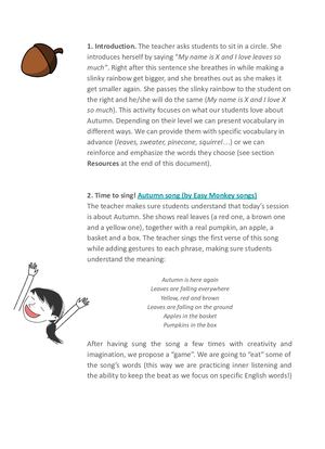 Autumn Time MOVIC Lesson Plan