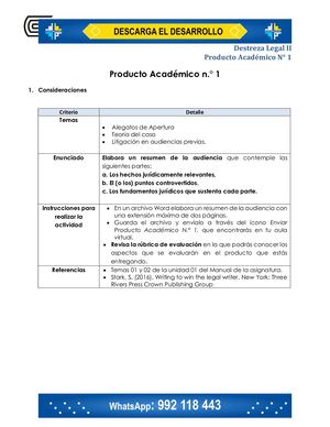 Destreza Legal II PA1