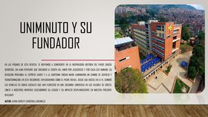 Uniminuto Y Su Fundador Diana Shirley Cardenas Jaramillo