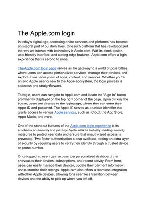 The Apple