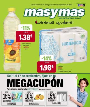Oferta Válida Del 31 De Agosto Al 13 De Septiembre De 2023 - Masymas Supermercados