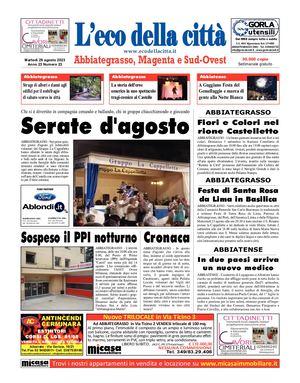 L'eco della città del 29 agosto 2023